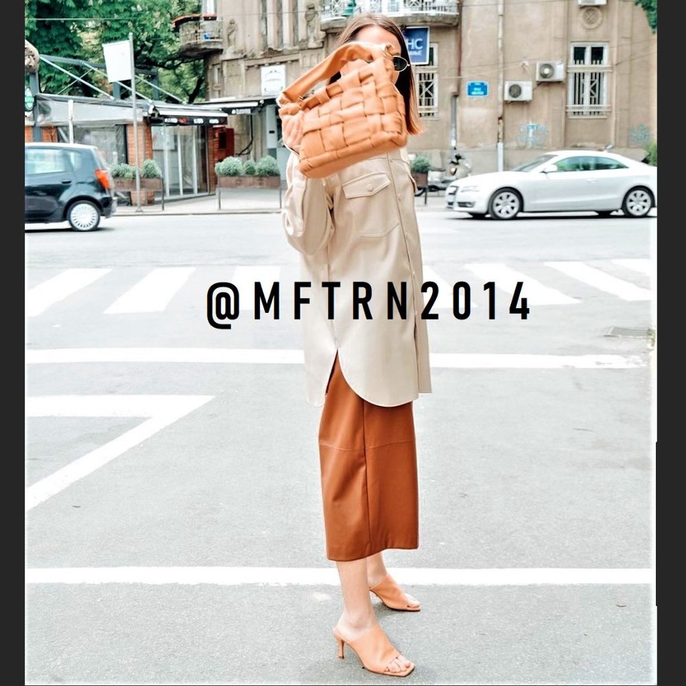 SOLD! ZARA Faux Leather Long Shorts - Picture 7 of 16